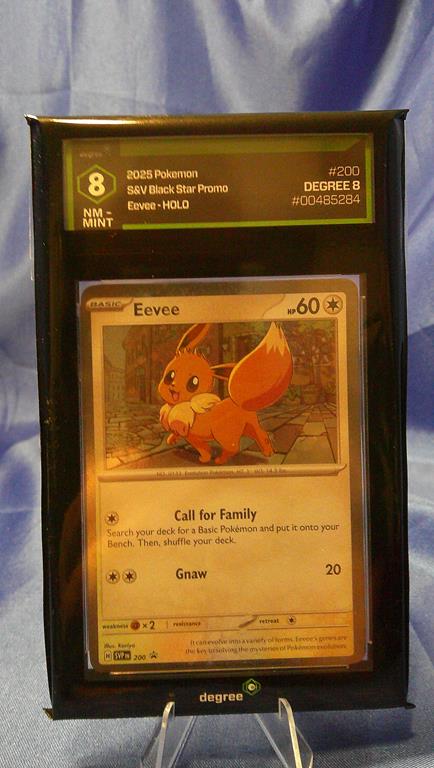 (image for) 2025 pokemon s&v black star promo #200 eevee holo degree 8