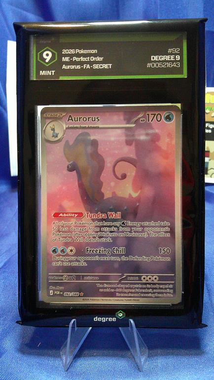 (image for) 2026 pokemon ME perfect order #92 aurorus fa secret degree 9