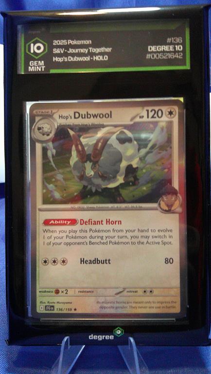 (image for) 2025 pokemon s&v journey together #136 hops dubwool holo degree 10