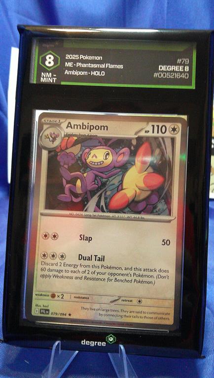 (image for) 2025 pokemon phantasmal flames #79 me ambipom holo degree 8