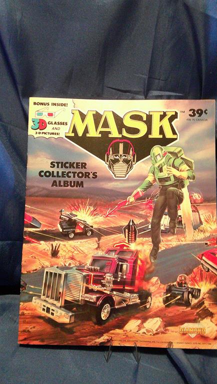 (image for) 1986 kenner mask sticker collectors album