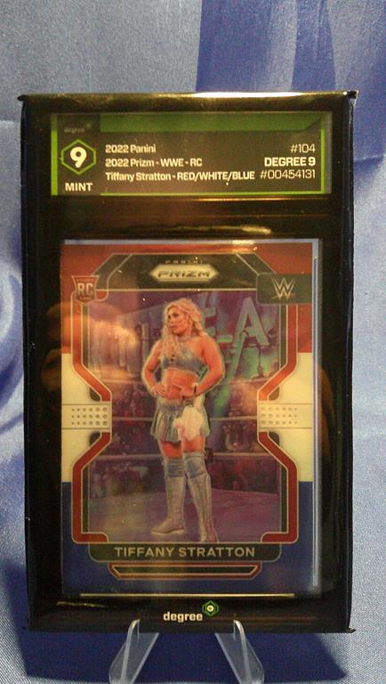 (image for) 2022 panani prizm wwe rookie tiffany stratton #104 degree 9