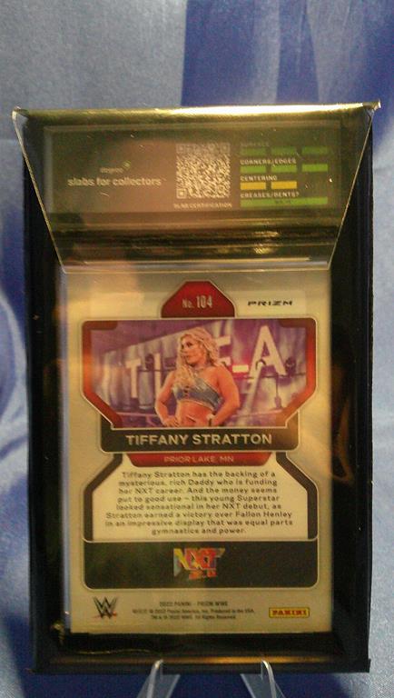 (image for) 2022 panani prizm wwe rookie tiffany stratton #104 degree 9