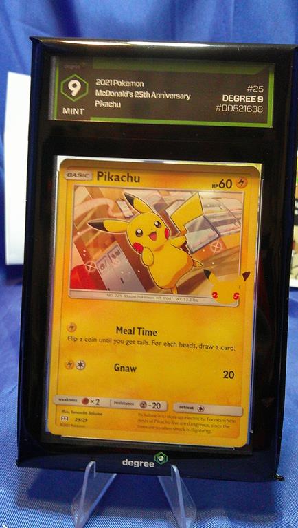 (image for) 2021 pokemon mcdonalds 25th anniversary #25 pikachu degree 9