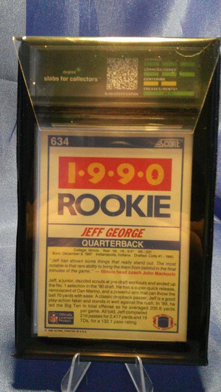 (image for) 1990 score series 2 jeff george rookie #634 degree 9