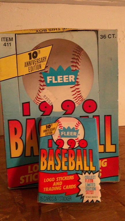 (image for) 1990 fleer baseball pack sealed