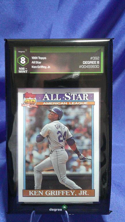 (image for) 1991 topps all star kem griffey jr #392 degree 8