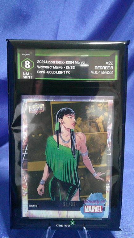 (image for) 2024 upper deck women of marvel sersi gold light 21/33 #22 degree 8