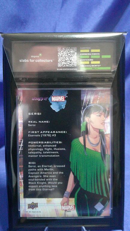 (image for) 2024 upper deck women of marvel sersi gold light 21/33 #22 degree 8