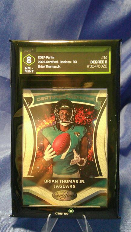 (image for) 2024 panini certified rookies #14 brian thomas jr degree 8