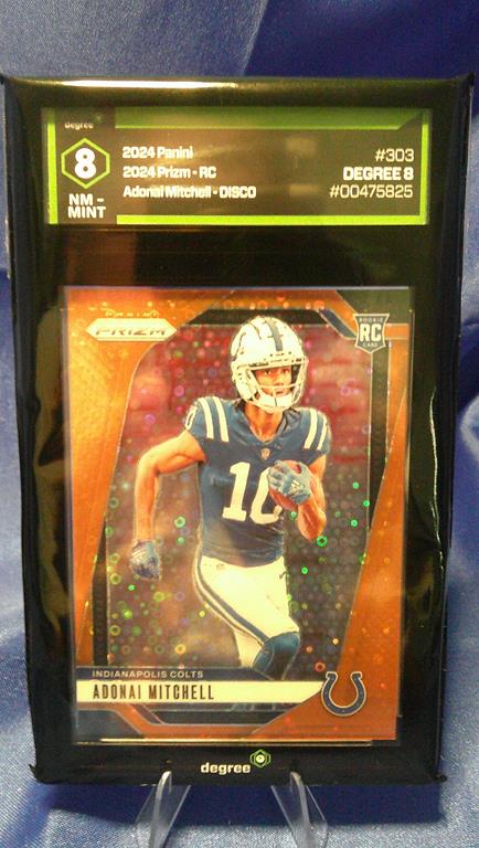 (image for) 2024 panini prizm adonai mitchell rookie disco #303 degree 8