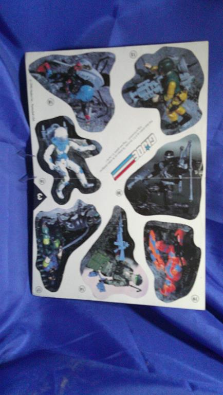(image for) 1990 dutch gi joe poster sticker sheet #3