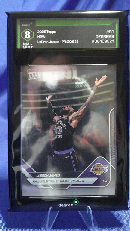 (image for) 2025 topps now #58 lebron james degree 9
