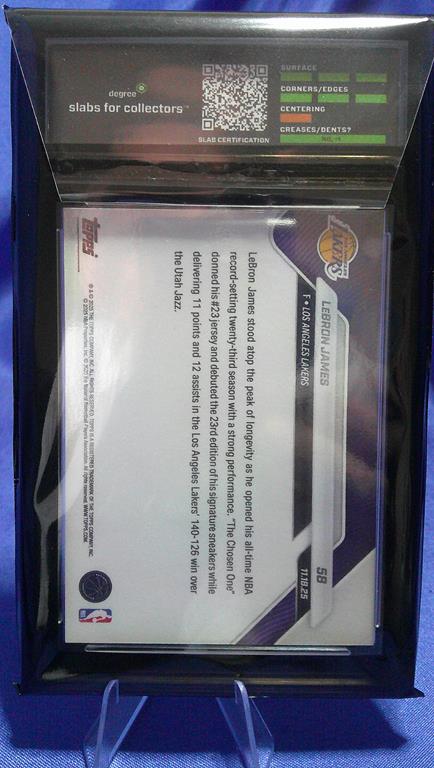 (image for) 2025 topps now #58 lebron james degree 9