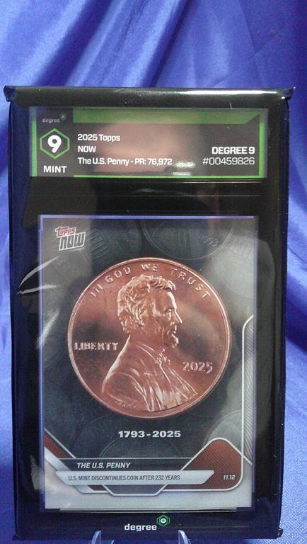 (image for) 2025 topps now the us penny degree 9