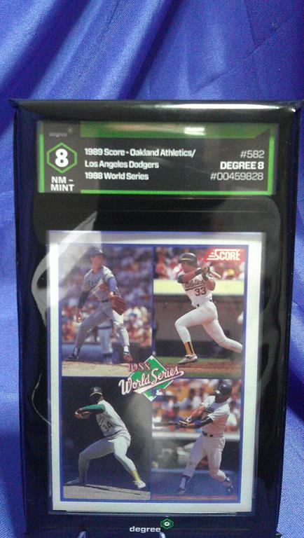 (image for) 1989 score world series #582 oakland a's la dodgers degree 8