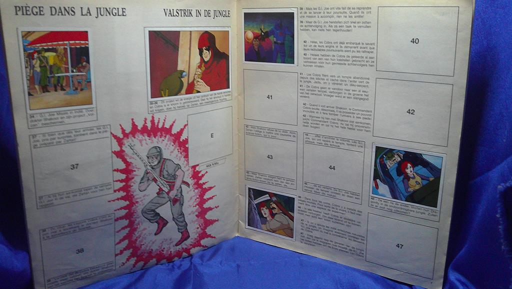 (image for) 1987 Panini gi joe sticker book 1/2 full