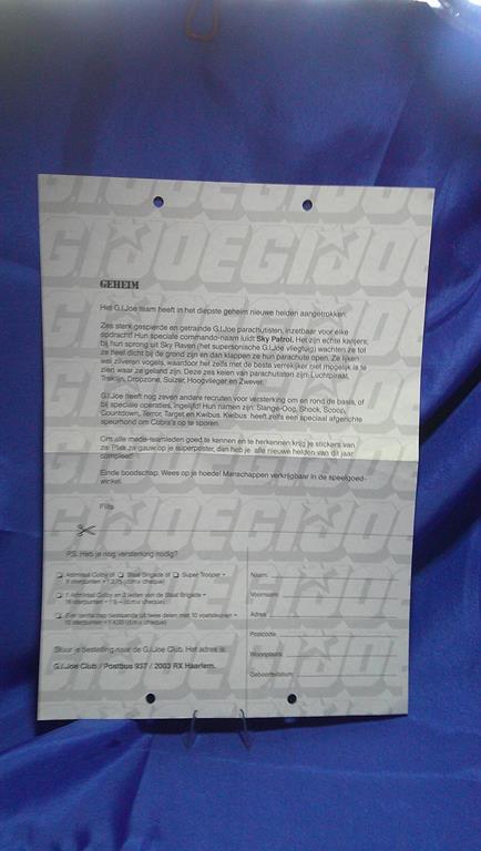 (image for) dutch gi joe geheim form