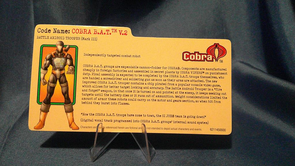 (image for) 2003 bat v.2 fliecard