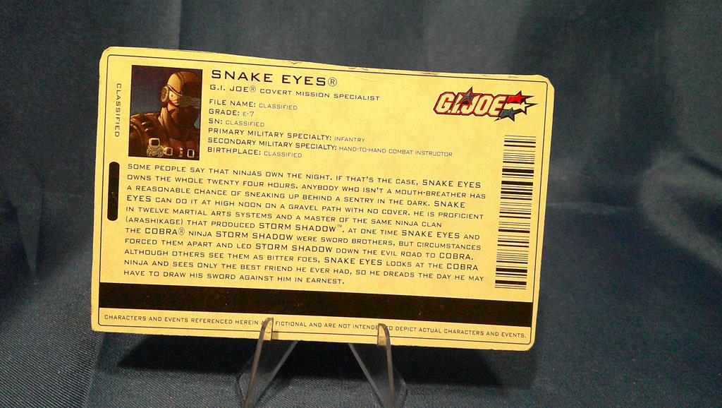 (image for) 2005 snake eyes filecard