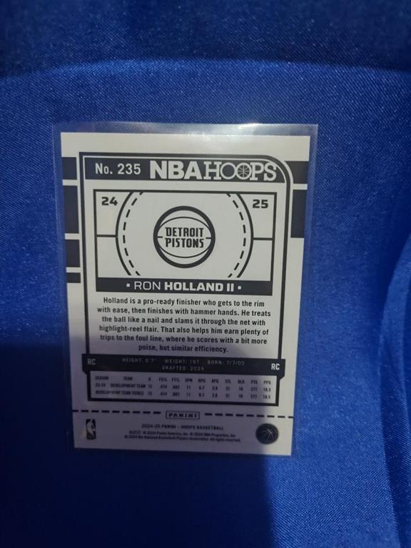 (image for) 2024 ron holland II panini hoops card rookie nba