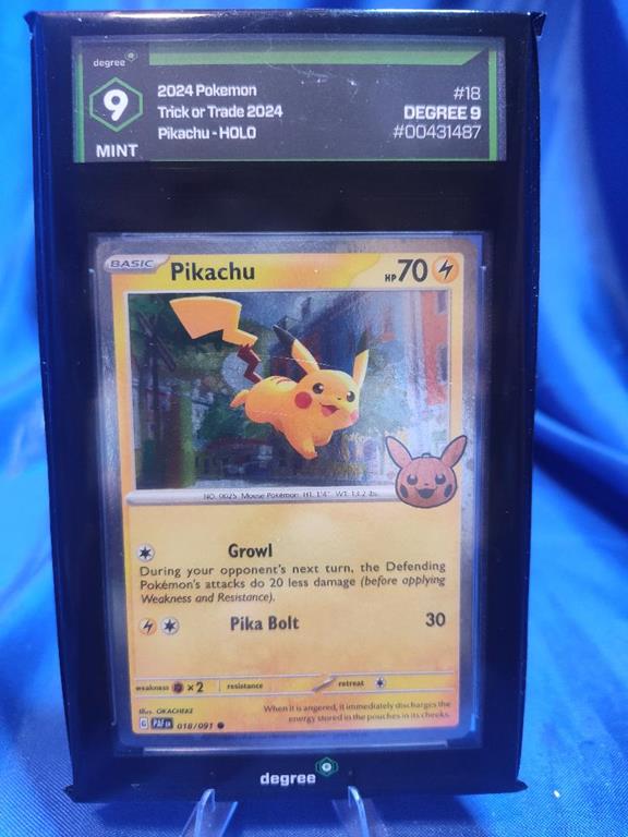 (image for) 2024 pokemon trick or treat pikachu holo degree 9