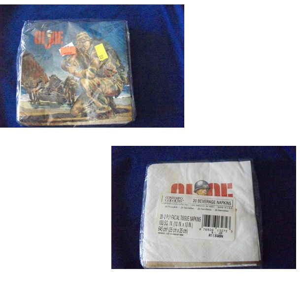 (image for) 1998 gi joe party napkins