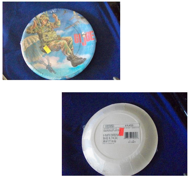 (image for) 1998 gi joe party plates